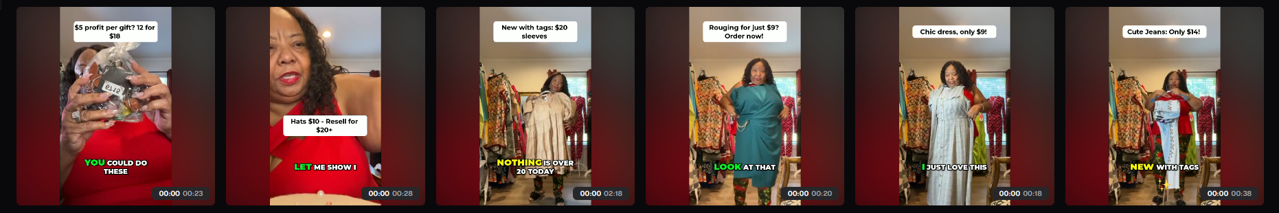 Reel examples featuring Ossie's Got U Covered Boutique